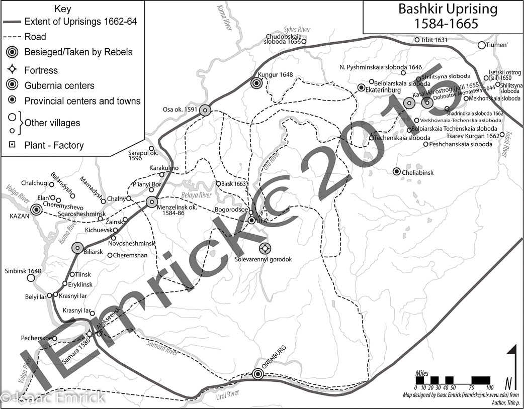 Bashkir Uprising: 1584-1665