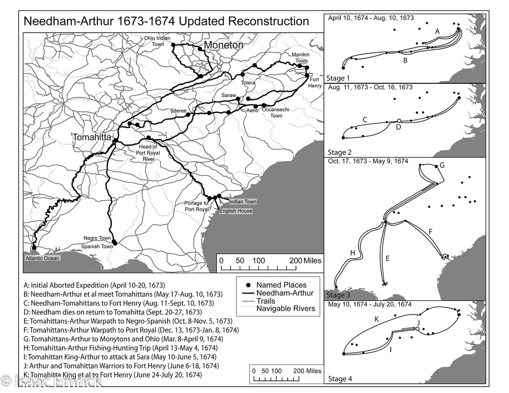 Needham Arthur 1673-4 Expedition