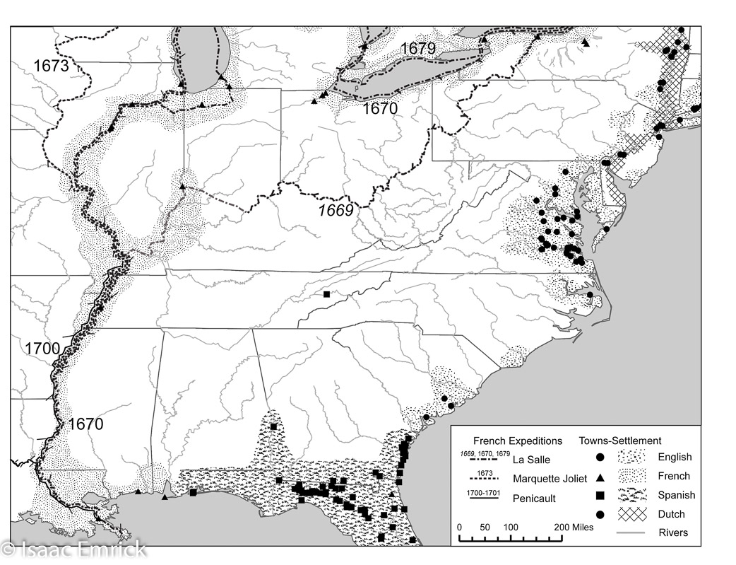 European Settlements 1660-1701