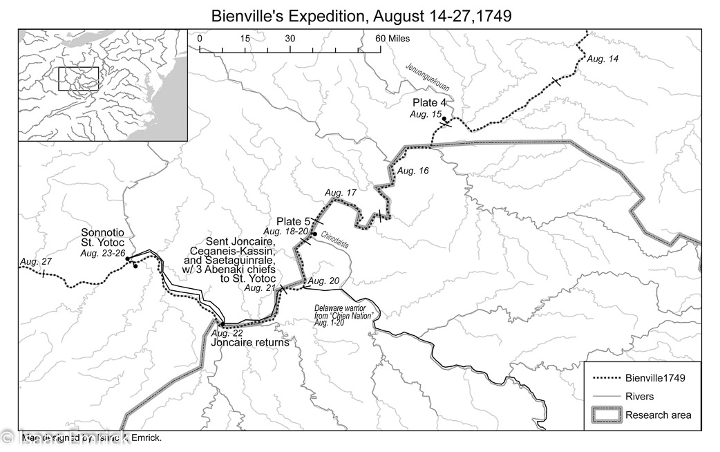 Bienville Expedition, 1749: WV Region